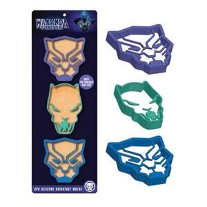 5/$20 3 PACK Wakanda Forever Silicone Breakfast pancake eggs Molds MARVEL